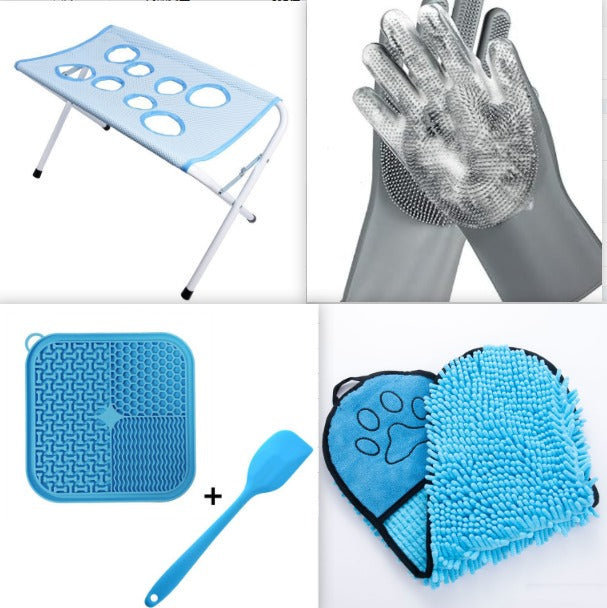 Foldable Pet Bathing Hammock Stand